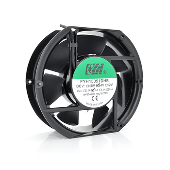 Кулер для охлаждения серверных БП FYH15051DHB DC sleeve fan 2pin под пайку - 150*150*25мм, 24V/1.5A, 2600об/мин Q24