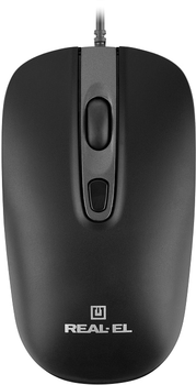 Мышь REAL-EL RM-222 USB Black (EL123200040)