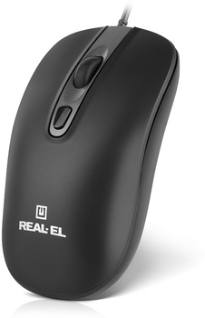 Мышь REAL-EL RM-222 USB Black (EL123200040)