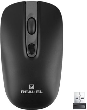 Мышь REAL-EL RM-350W Wireless Black (EL123200043)