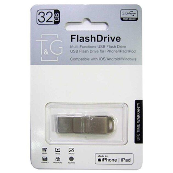 Флеш-накопичувач USB 3.0 + Lightning 32GB T&G металева