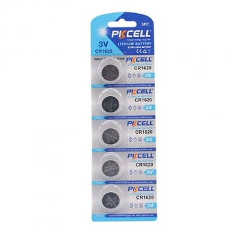 Батарейка литиевая PKCELL CR1620 3V 5шт/уп blister