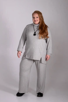 Джемпер Ukreina трикотажний ангора 2XL/3XL сірий U24Swi1363