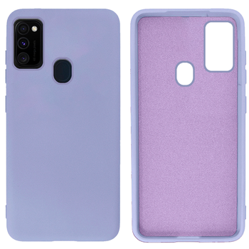 Чехол противоударный Silicone case защита камеры Kassel для Samsung M30S/M21 (13) лиловый Lilac