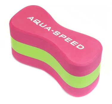 Колобашка для плавания Aqua Speed JUNIOR 3 LAYESR PULLBUOY 6779 розовый, зеленый Уни 20x8x10cм