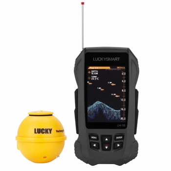 Беспроводной эхолот для рыбалки Lucky LH-1B, угол обзора 90°, глубина 0,7/45 м