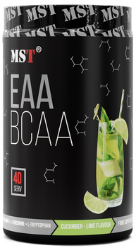 MST EAA BCAA Zero Комплекс Амінокислот без цукру - 520г Огірок Лайм (4260641162543)