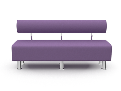 Офісний Диван Relax Junior LX 2217 фіолетовий (світлий) для приймальні рецепції холлу клієнтів 180см бюджетний
