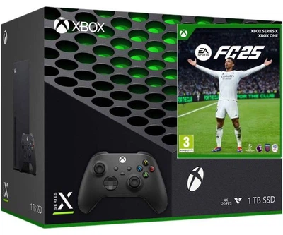 Игровая консоль Microsoft Xbox Series X 1Tb + EA SPORTS FC 25 (русская версия) + доп. Геймпад Microsoft Xbox Series X, S (Carbon Black)