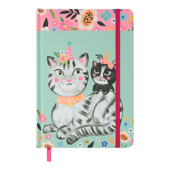 Книжка записна ANIMALS, на гумці, А5, 96 аркушів, м'ятна, KIDS LINE