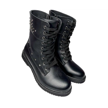 Черевики чорні з заклепками Weestep (1025-21) 37(р)
