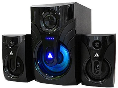 Акустична система 2.1 GoldenField LA-215G 2x12W+14W MP3 player Remote Control+FM+BlueTooth
