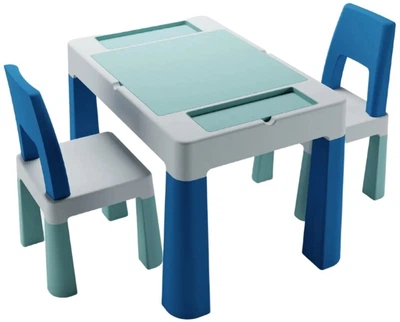 Комплект мебели Tega Baby Teggi Multifun + 2 стульчика turquoise navy grey (TI-011-173)