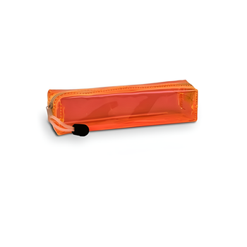 Пенал из ПВХ Stenson Color 19х4х4 см 1 отделение неоновый цвет Оранжевый (R97916)