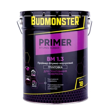 Праймер бітумно-каучуковий BudMonster, 18 л