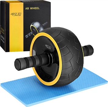 Ролик (гимнастическое колесо) для пресса 4FIZJO Ab Wheel XL Black/Yellow (P-5907739314444)