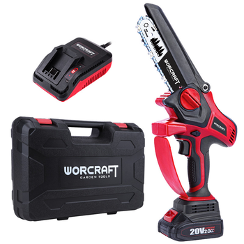Аккумуляторная бесщеточная мини-пила цепная WORCRAFT CHS-S20LiBPM, 4″