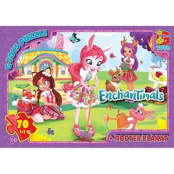 Дитячий пазл "Enchantimals" EA213 плакат 70 елементів