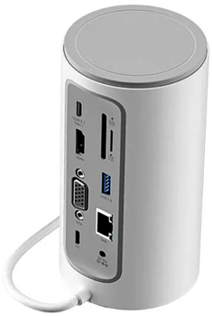 Док-станция Vention 12-in-1 USB 3.1 Type-C - HDMI/VGA/USB3.0x3/RJ45/SD/TF/TRRS3.5m/PD/DC100W (TPHWC-EU)