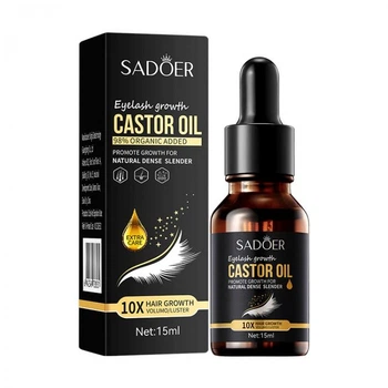 Олія кастрова для росту вій SADOER Eyelash Growth Castor Oil, 15 мл