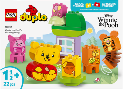 Конструктор LEGO DUPLO Disney День рождения Винни Пуха 22 деталі (10457)