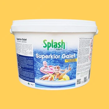 Химия для бассейна Astral Pool Splash, 5 кг медленный хлор, большие длительные таблетки для бассейна