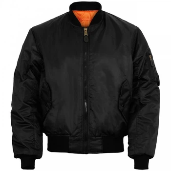 Куртка мужская лётная Mil-Tec 10403002 MA1 US Black 10403002 10403002 S