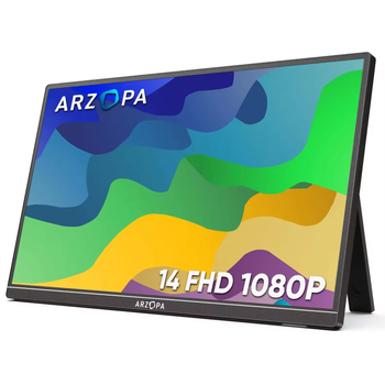 Портативний монітор Arzopa A1S black 14" 1920x1080 60 Гц - (компактний)