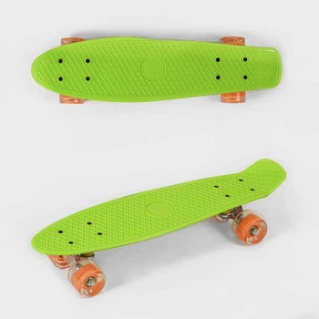 Скейт Пенні борд 0355 (8) Best Board, колеса PU зі світлом, Салатовий