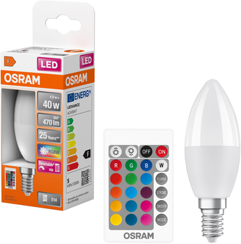 Светодиодная лампа Osram LED Star+ DIM В40 4.9W (470Lm) Е14 (4058075430853)