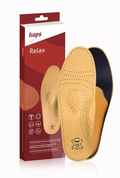 Стельки ортопедические кожаные Kaps Relax р 40 бежевые