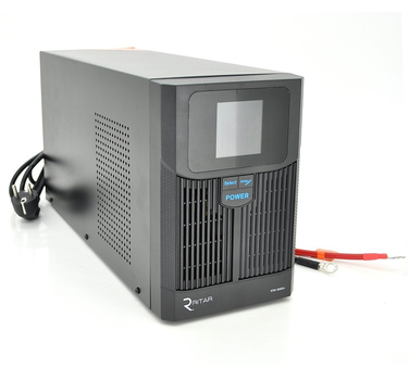 UPS ДБЖ з правильною синусоїдою RITAR RTSW1500 LCD 1500VA (1000Вт) заряд 20A, під зовнішній АКБ 12V
