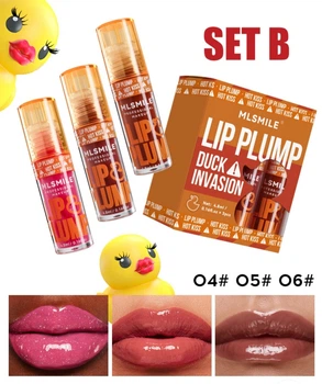 Блиск плампер для збільшення губ Lip Plump Duck Invasion набір - 3шт