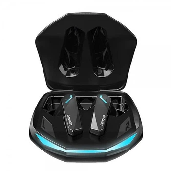 Бездротові стерео навушники Lenovo GM2 Pro, iPhone та Android, Bluetooth 5.4, Type C, ENC, ігровий режим, з мікрофоном. Black