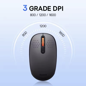 Мышь беспроводная Baseus F01A Wireless Mouse Gray
