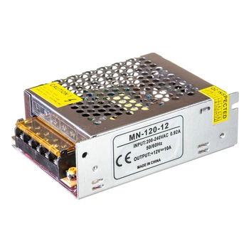 Блок живлення для LED стрічки 12V 120Вт (10А) негерметичний IP20 МТК electro, серія MN