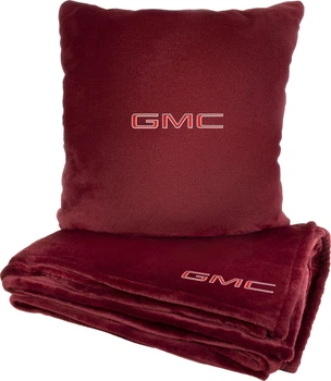 Подушка и плед в авто EVAtech из махры S для GMC красные (MBLMPSSRV070)