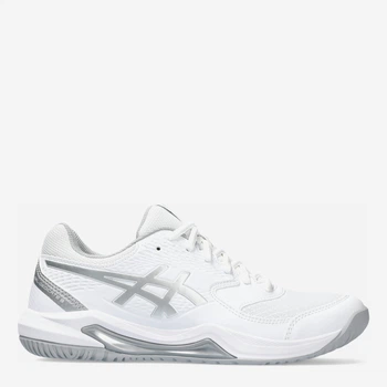 Женские кроссовки для тенниса ASICS Gel-Dedicate 8 1042A237-101 39.5 (8US) 25 см Белый/Серый (4550456670747)