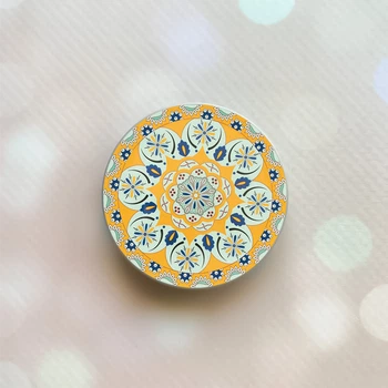 Держатель для смартфона / планшета попсокет Popsocket Серый :: Узор (принт 4_2)