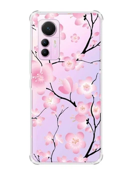 Чохол з потовщеними кутами на Xiaomi 12 Lite :: Квітуча сакура (принт 282)