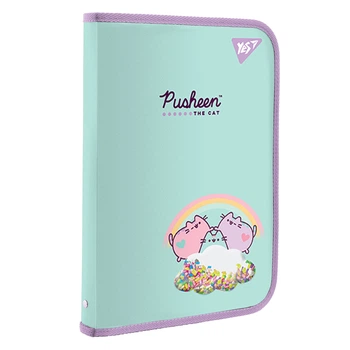 Папка факультативна YES Pusheen FC з внутр. кишенею бабл бейдж (491559)
