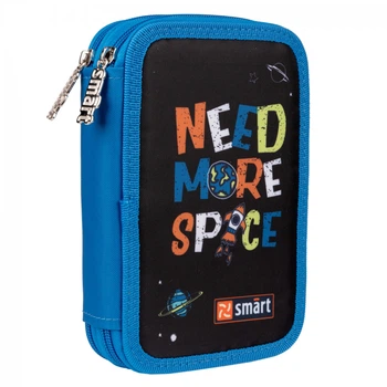 Пенал двойной Smart HP-01 Space 533286 14х21х4 см синий 5011480