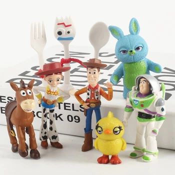 Набір фігурок Історія іграшок 4. Ігрові фігурки з мультфільму Toy Story 7 шт. Іграшка Вуді, Базз Лайтер,