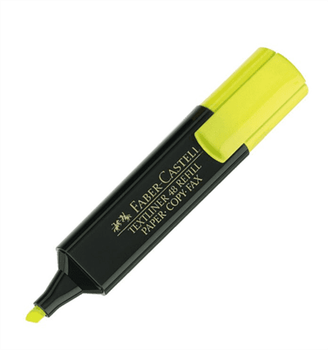 Маркер текст. Faber-Castell 154807 жовтий (10) /154807/
