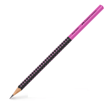 Олівець графітовий Faber-Castell 517011 GRIP 2001 HВ TWO TONE чорно-рожевий /517011/