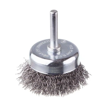 Щетка чашечная для дрели d 50 мм, 1/4" Intertool (крученая проволока)