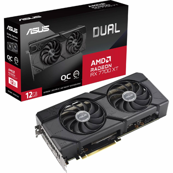 Відеокарта ASUS Radeon RX 7700 XT DUAL OC 12G 90YV0JZ0-M0NA00 (DUAL-RX7700XT-O12G)