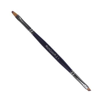 Кисть двухсторонняя для геля № 2.1 Richcolor, овальная, скошенная