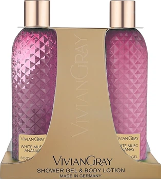 Гель для душу & Лосьйон для тіла White Musc & Ananas Vivian Gray, 2х300 мл