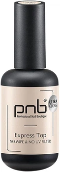 Топ для гель-лака PNB Express Top Ultra Gloss без липкого слоя, 17 мл